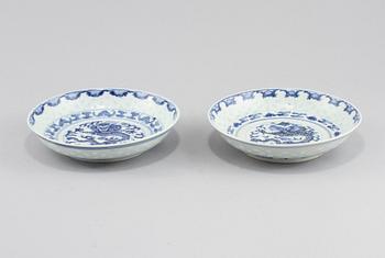 FAT, 2 st, porslin, Kina, Kangxi-stil, 1800/1900-tal.