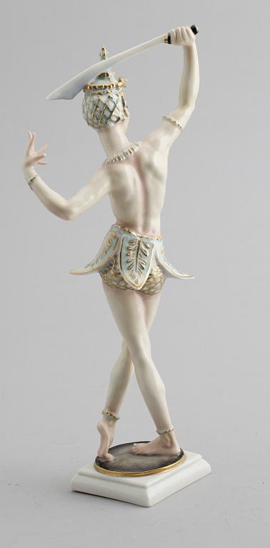FIGUR, porslin, C Werner, Hutschenreuther, 1900-talets mitt.