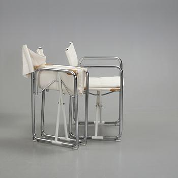 REGISSÖRSSTOLAR, 4 st, "X75-2" Börje Lindau och Bo Lindekrantz för Lammhults, 1900-talets andra hälft.