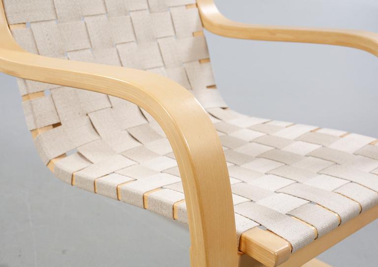 A chair by Alvar Aalto, model 406, from the second half of the 20th century.
