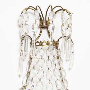 A pair of Empire style wall sconces, mid-20th Century.