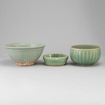 A group of three bowls, South East Asian, presumably 16th/17th Century.
