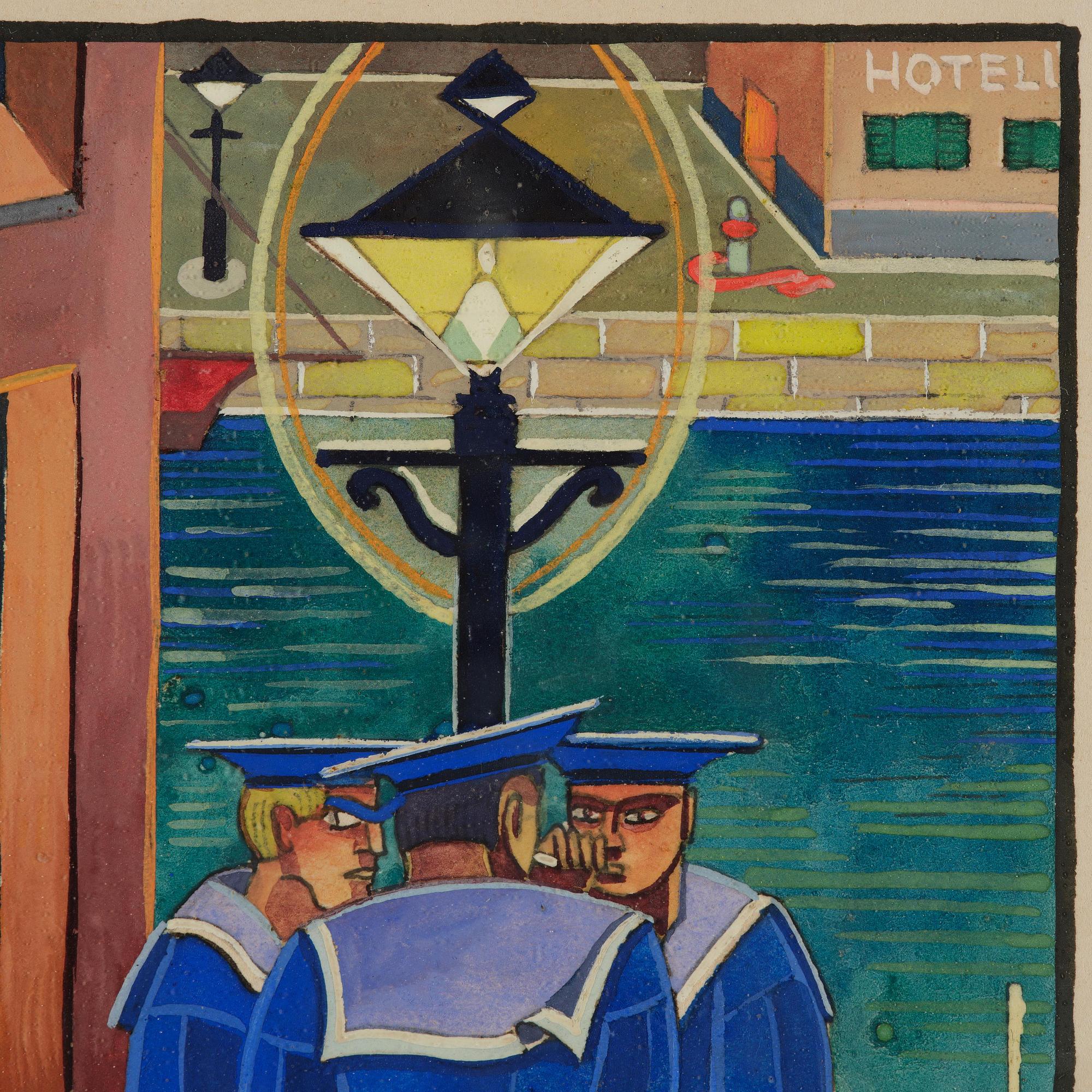 Gösta Adrian-Nilsson, "Tre sjömän i gränd".
