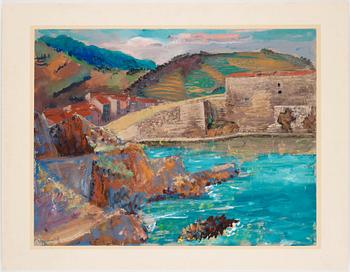 Isaac Grünewald, Den gamla fästningen, Collioure, Sydfrankrike.