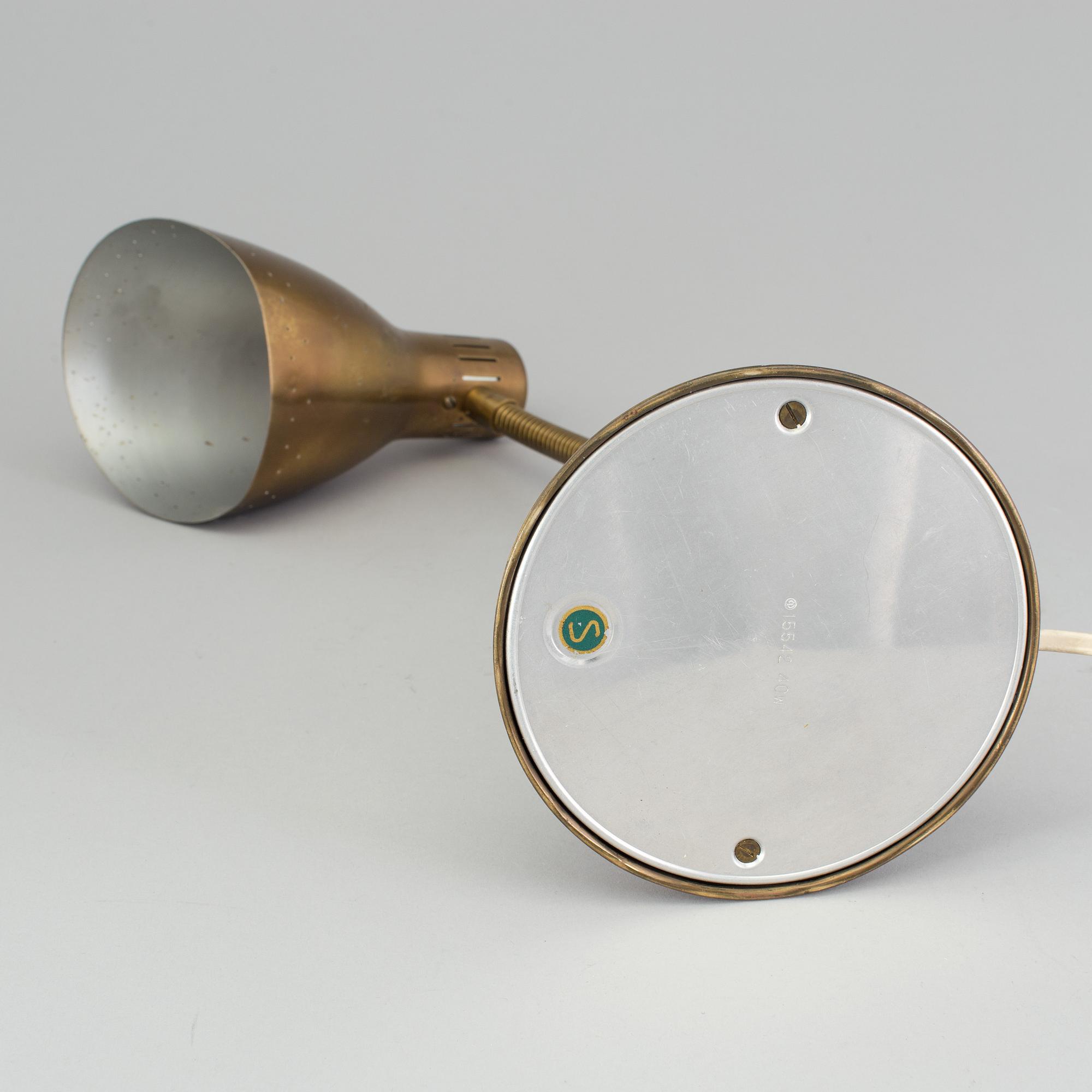 SKRIVBORDSLAMPA. Böhlmarks. 1960-tal.