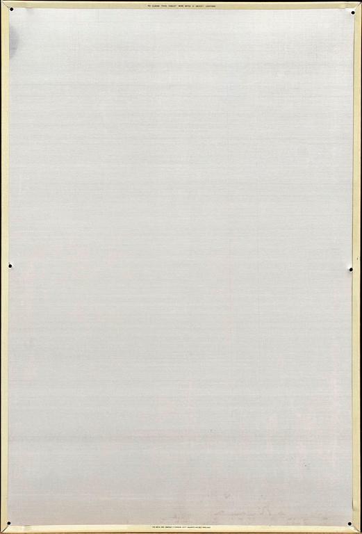 Reklamskylt  "BLUE GILIETTE BLADES" The Metal Box Comapny Ltd (Hudson Scott Branch) Carlisle England, 1900-talets mitt.