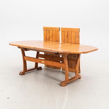 A seven pcs garden seat Hillestorp later part of the 20th century.