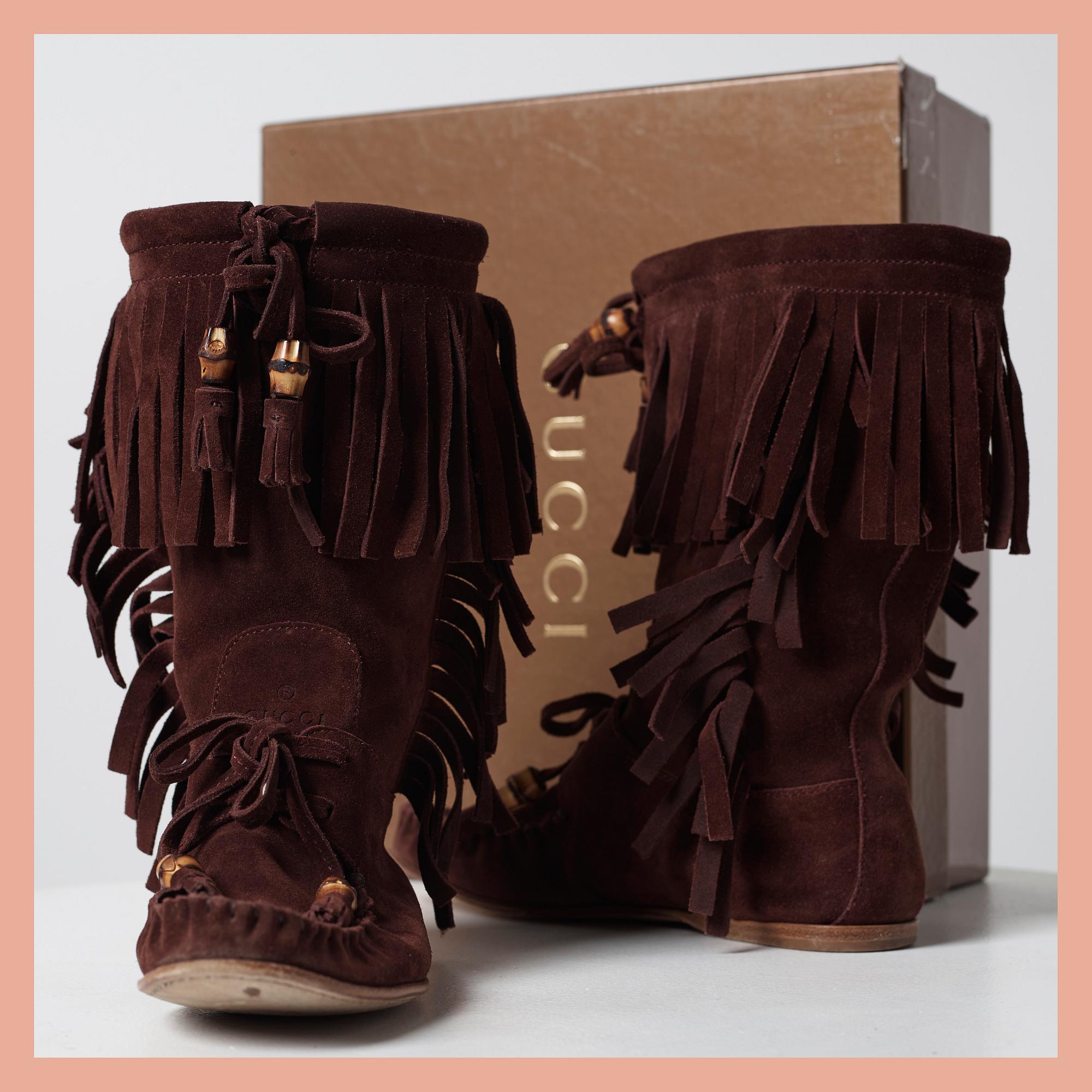 STÖVLETTER, Gucci, storlek 35.