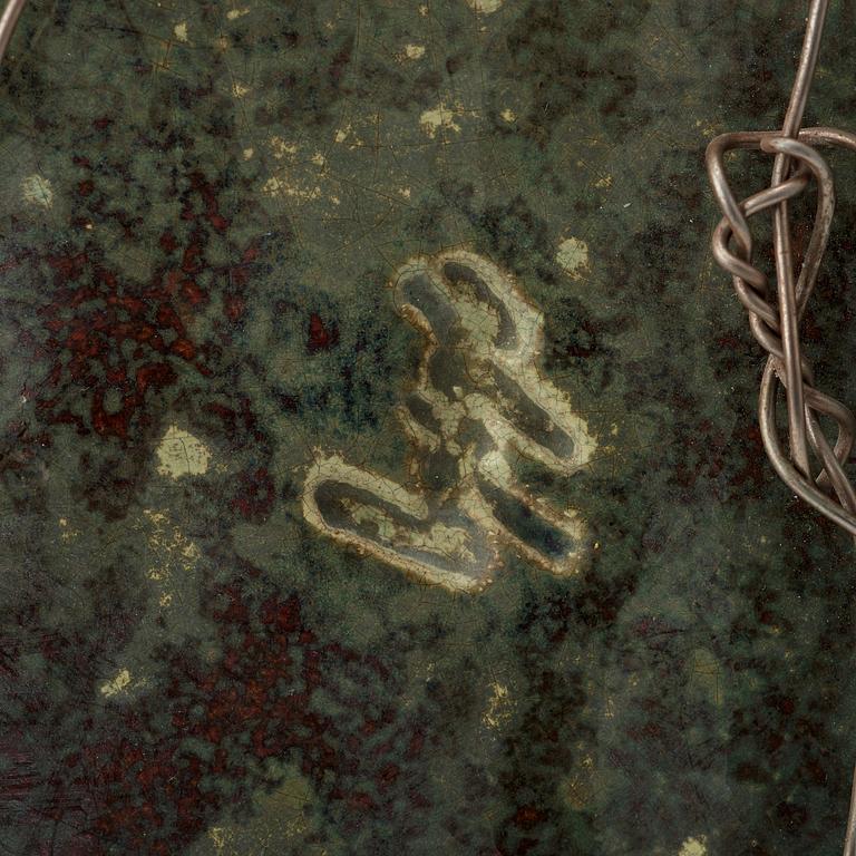 HANS HEDBERG, fat av fajans, Biot, Frankrike 1970-tal.