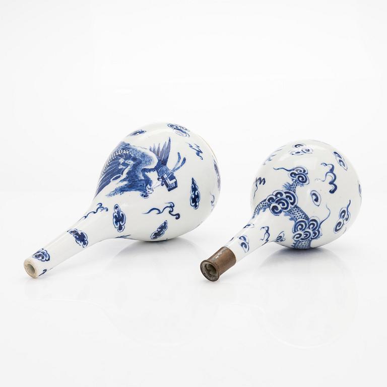 Two Chinese bottles, late Qing dynasty.