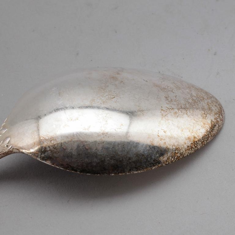 BESTICK, 78 delar, silver, WA Bolin, Stockholm 1950-tal. Vikt med stålblad ca 4269 gram.
