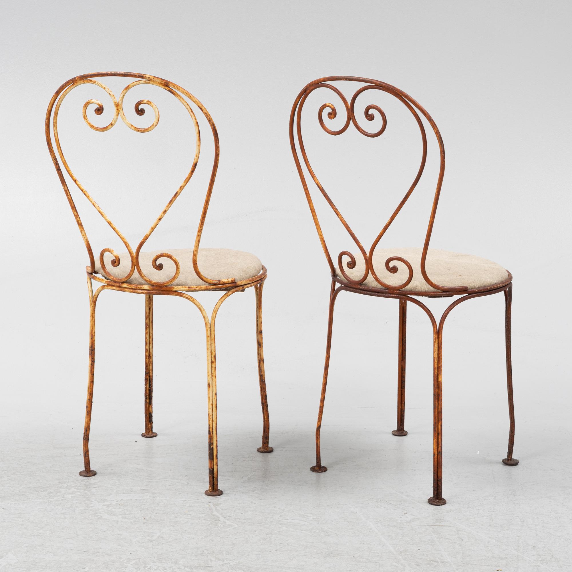 A pair of model 'Vichy' garden chairs, Nordiska Kompaniet.
