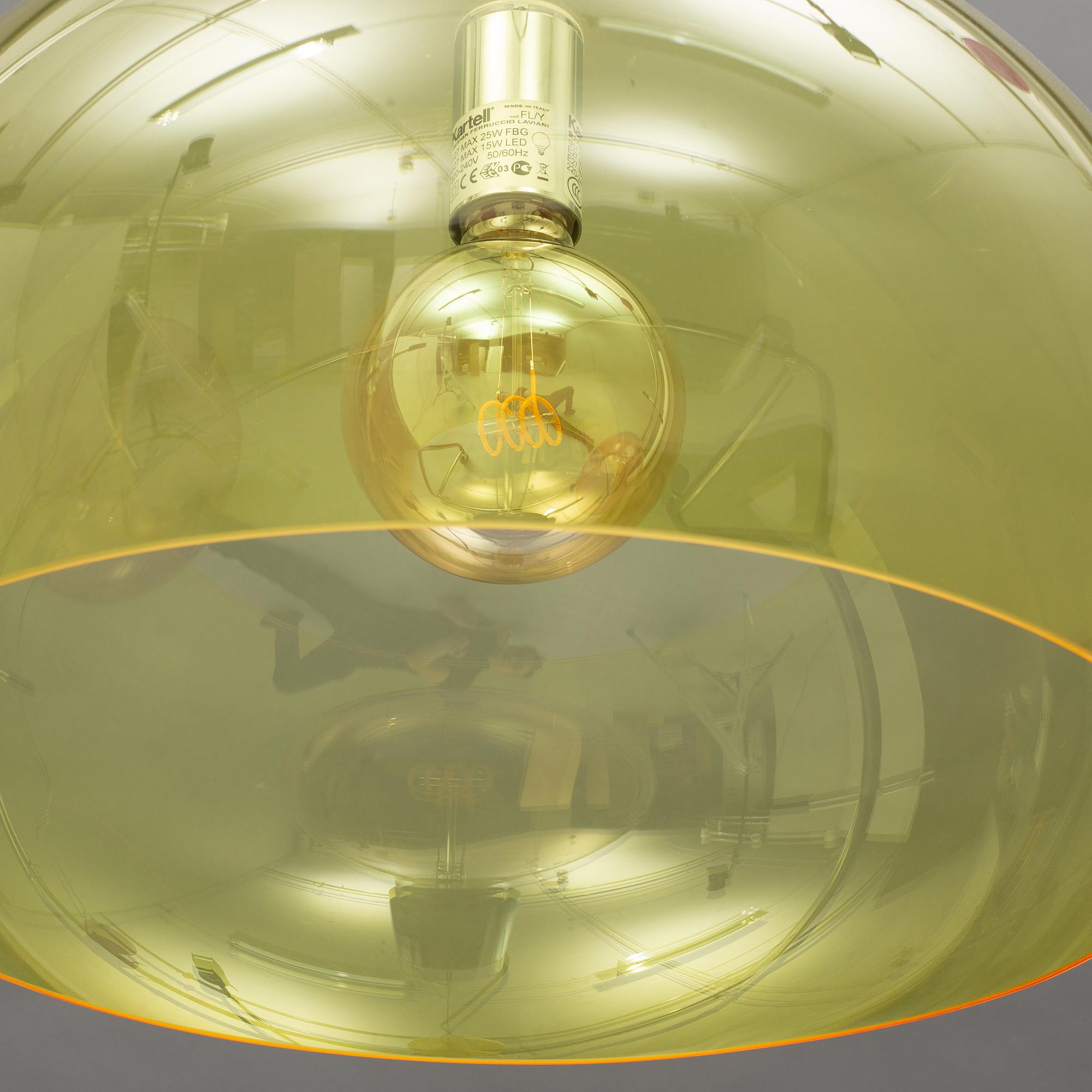 Ferruccio Laviani, ceiling lamps, 2 pcs, "Fl/y", Kartell.