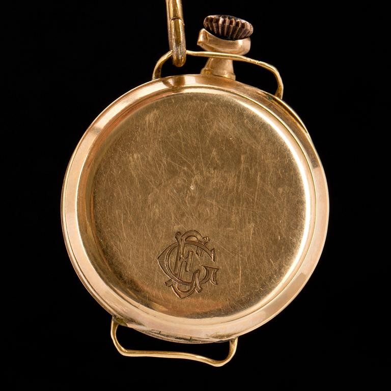 FICKUR, 14k guld. 1900-talets början. Tot 17g.