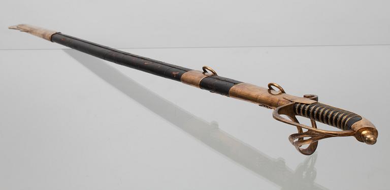 A ST. ANNE'S NAVAL SWORD.
