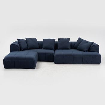 Cini Boeri & Laura Grizziotti, modulsoffa och sittpuff, "Strips", Arflex, Italien.