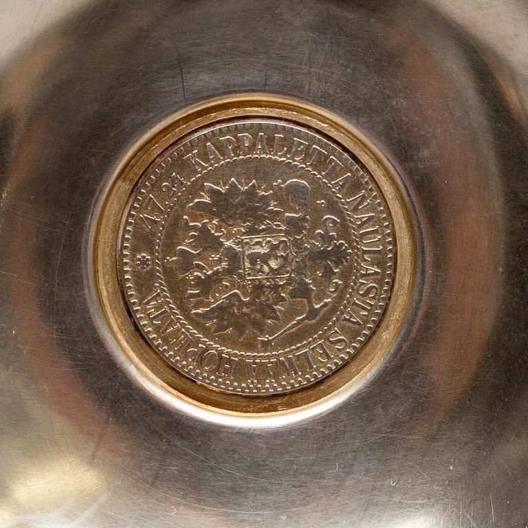 STOP, silver, Hopeakeskus, Tavastehus 1937. Vikt 530 g.