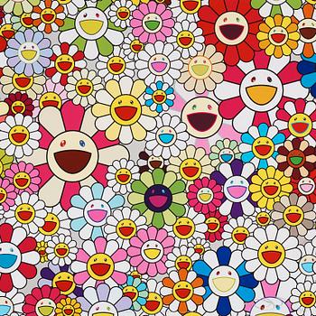 Takashi Murakami, "Flowers Blooming in This World and the Land of Nirvana 2".