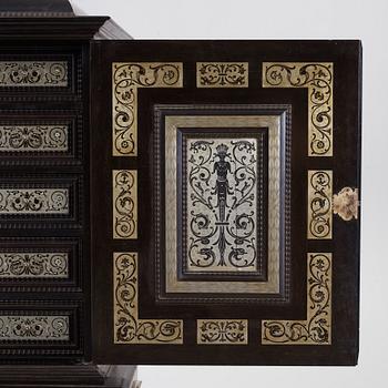 A Baroque-style circa 1900 cabinet on stand.