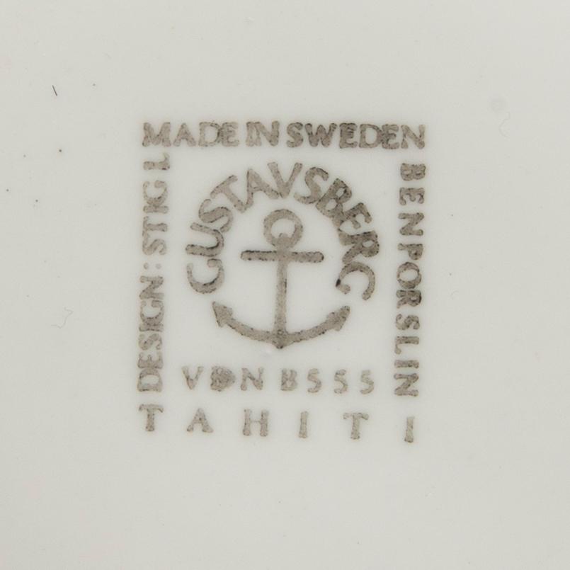 Stig Lindberg, service 16 dl "Tahiti" Gustavsberg.