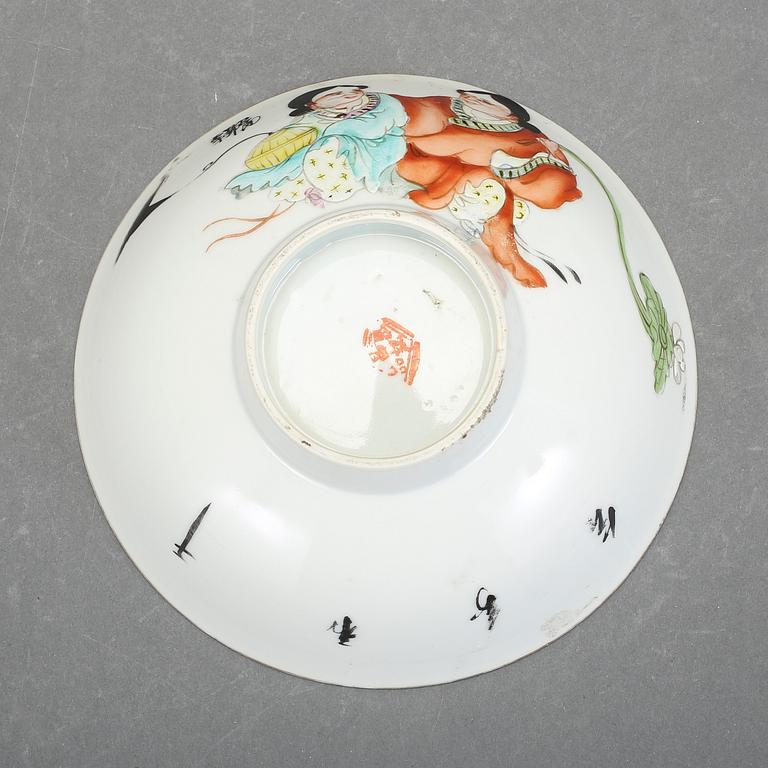 SKÅL, porslin, Kina, 1800-talets slut.