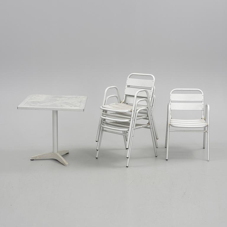 TRÄDGÅRDSGRUPP, 5 delar, 1900/2000-tal.