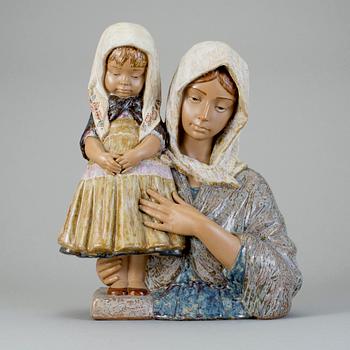 FIGURIN, stengods, Juana Devis, Lladro, Spanien, 1900-tal.