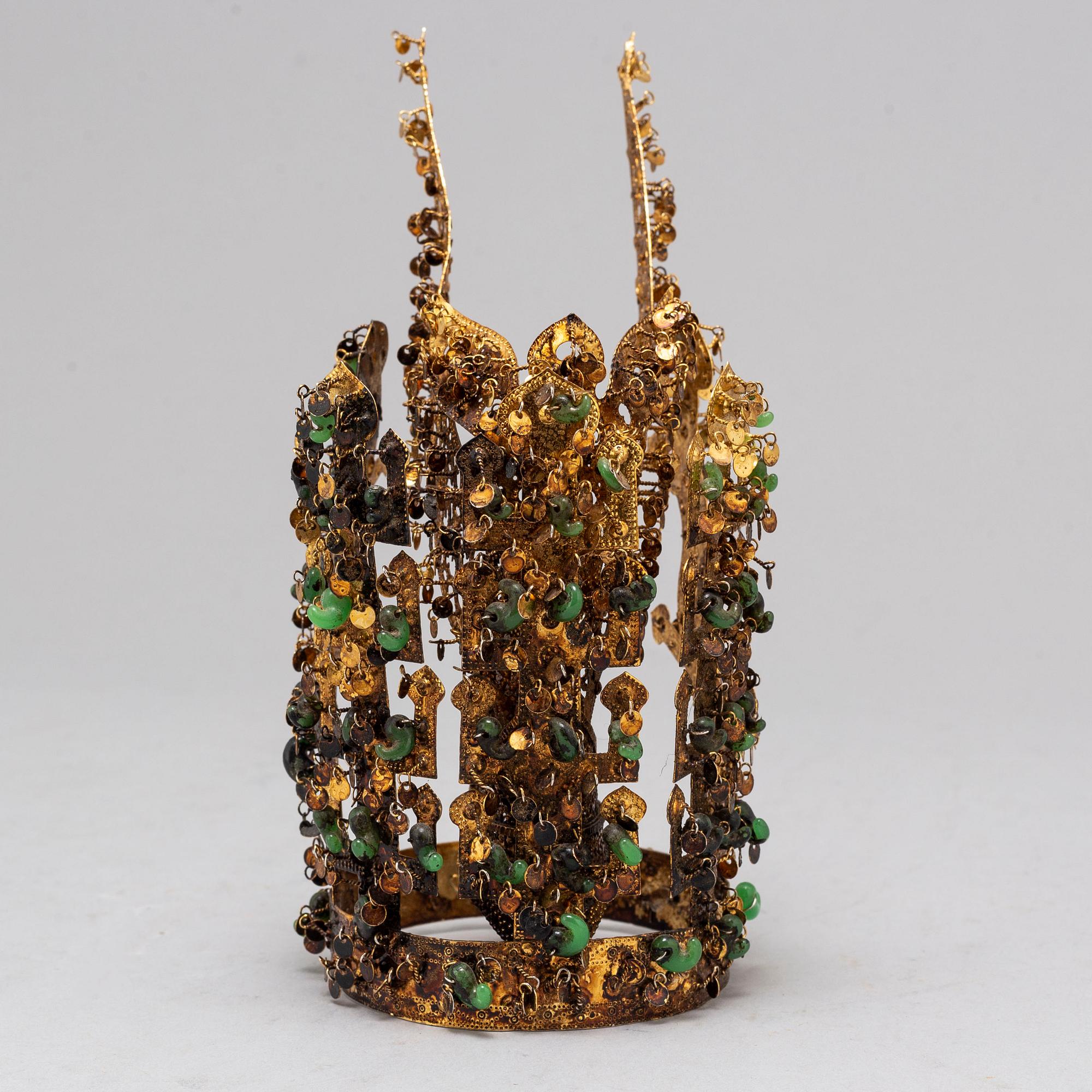 An early 20th century Silla style (Korea) crown.