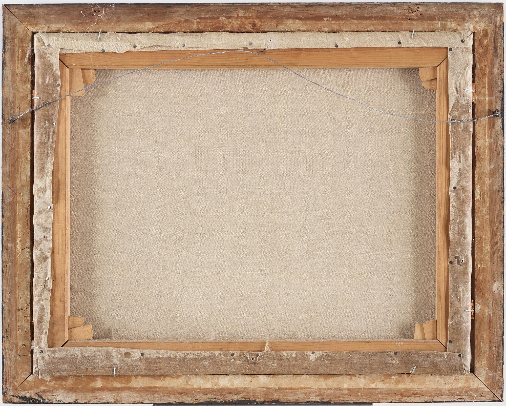 OKÄND KONSTNÄR, olja på duk. Kanton, Qingdynastin, 1800-tal.