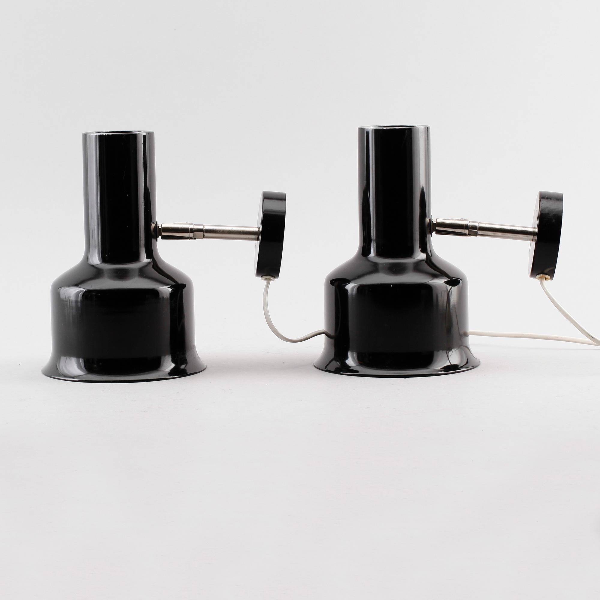 VÄGGLAMPOR, 1 par, OMI, 1900-talets andra hälft.