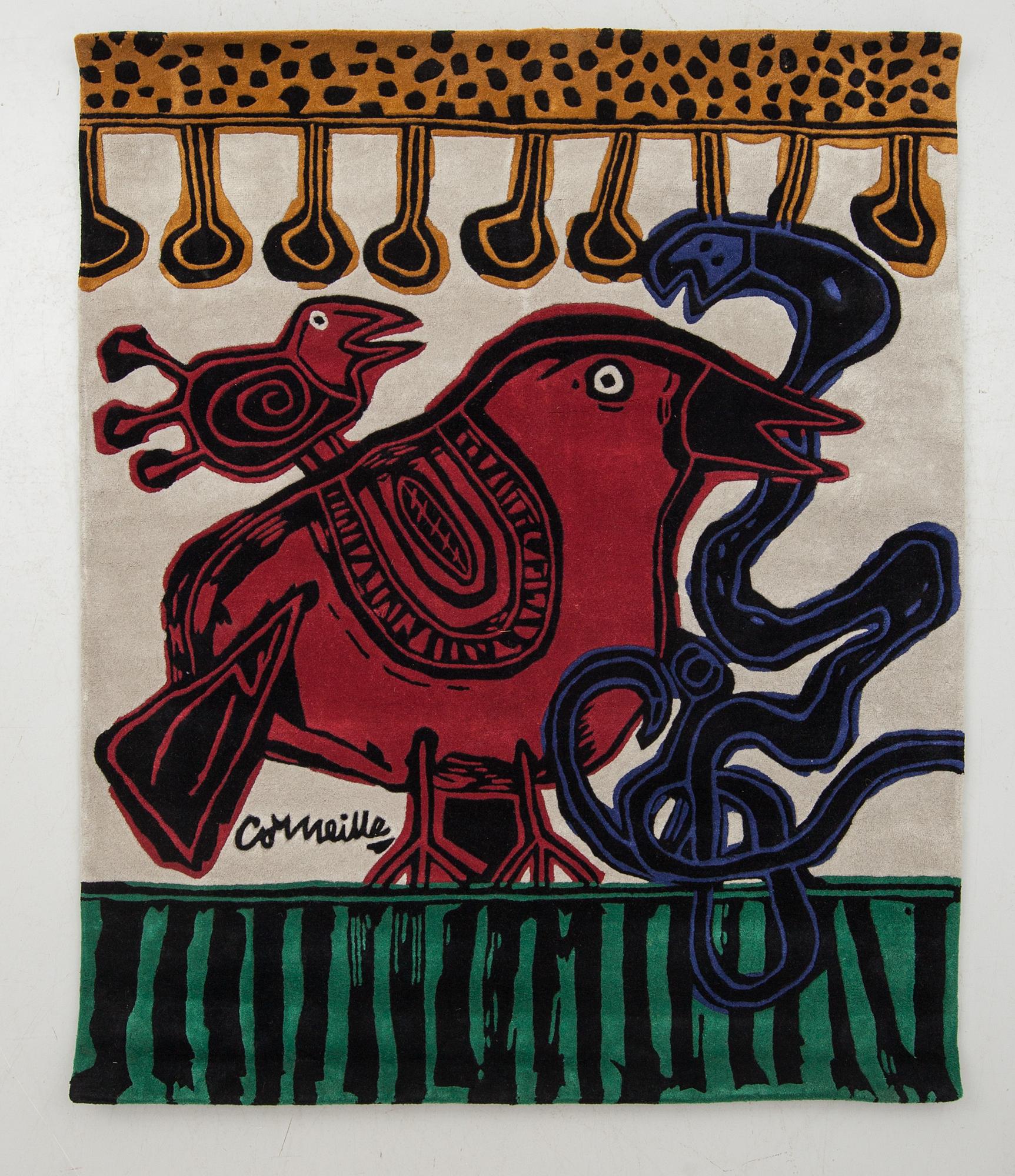 MATTA, flossa, ull, Beverloo Corneille, signerad och numrerad XVI/XXXV. Ca 245 x 198 cm.