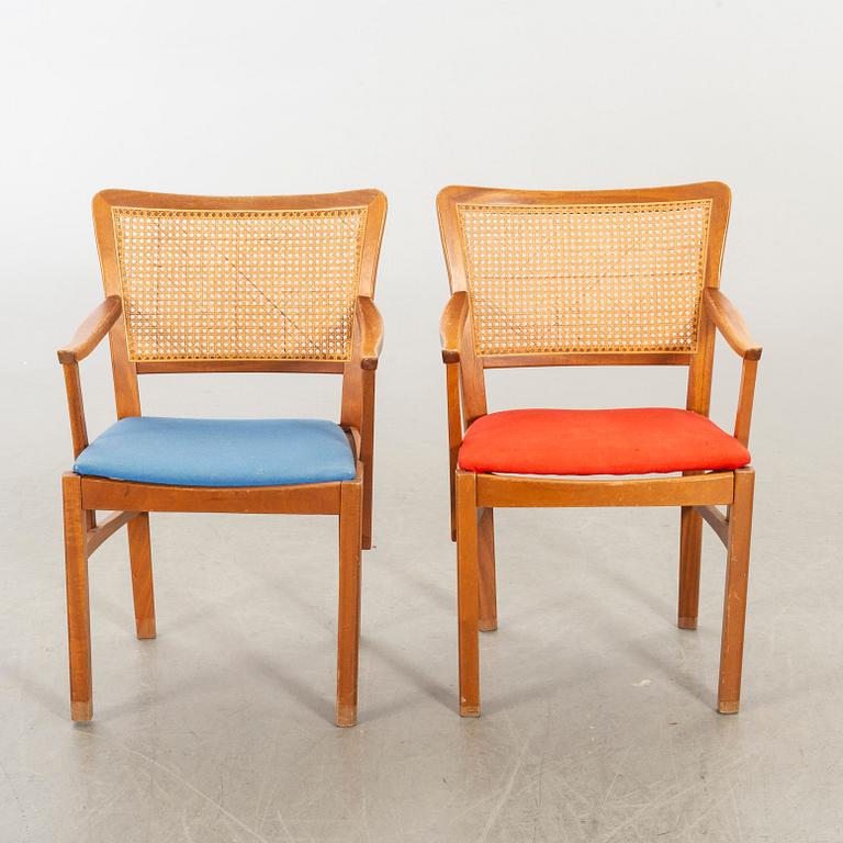 A PAIR OF ARMCHAIRS "EIDERN" DESIGN OLOF PIRA 1980's.