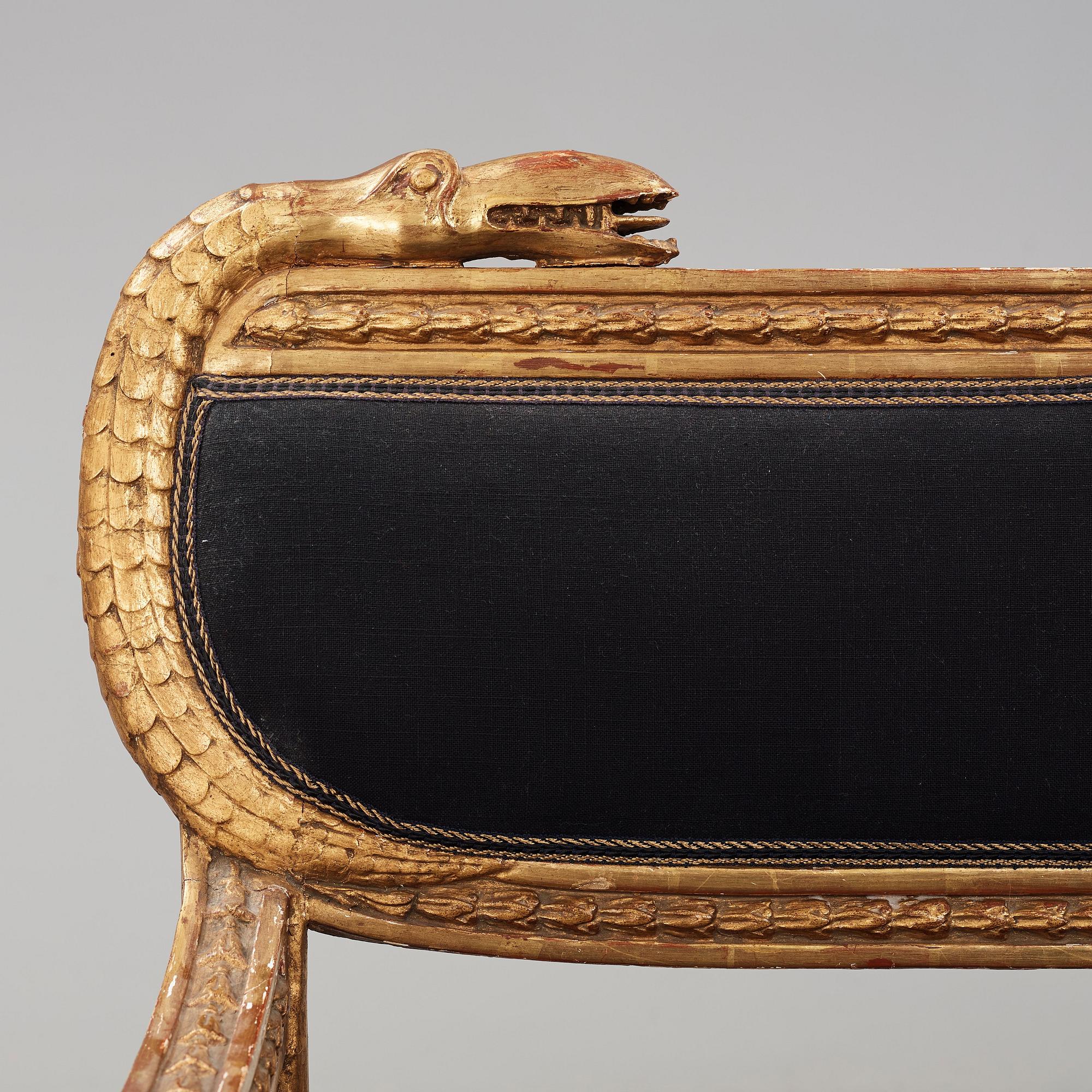 SOFFA, tillskriven Johannes Andersson, (1763-1840), Lindome, 1810/20-tal.