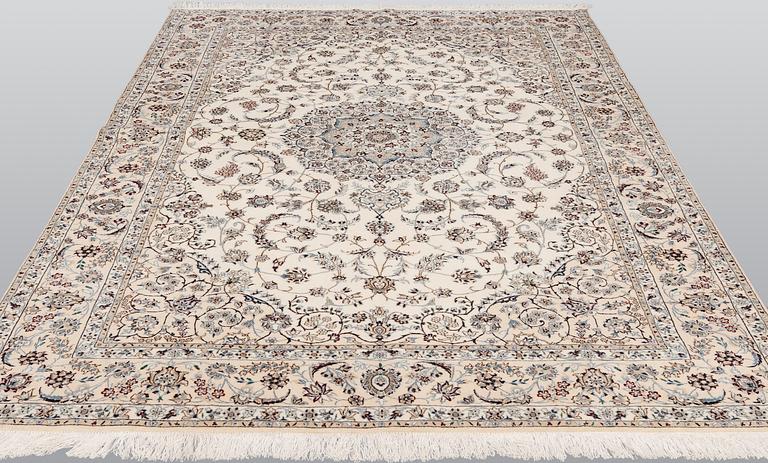A carpet, Nain Part Silk, sk 6LAA, 220 x 159 cm.