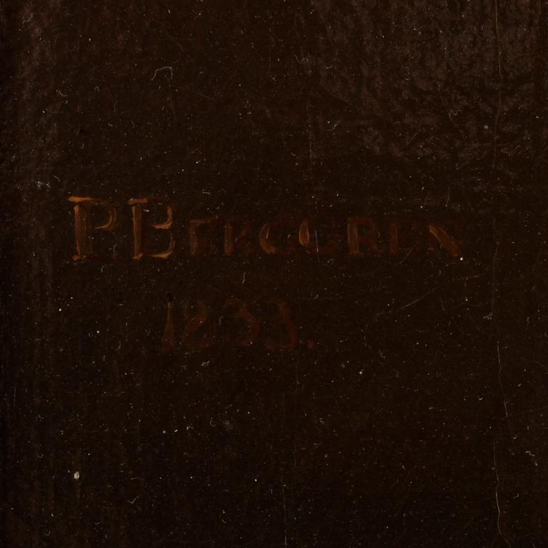 PEHR BERGGREN, olja på duk. Sign o dat 1833.
