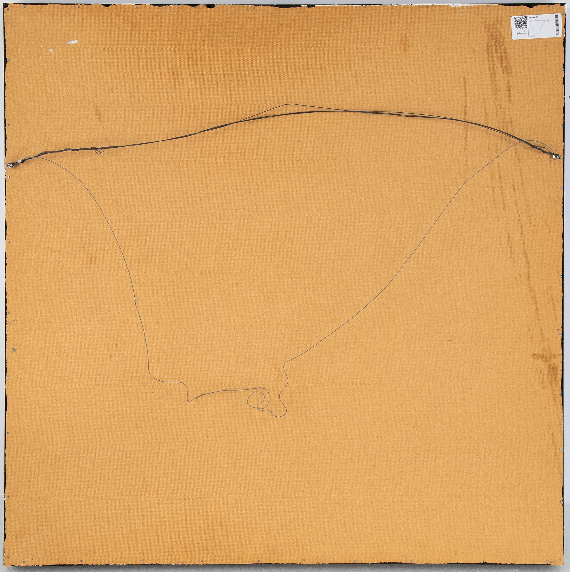 Risto Vilhunen, acrylic and plexi glass, signed and dated 2004.