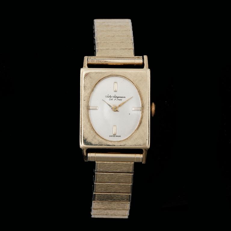 ARMBANDSUR, bl.a 14k guld, Jules Jürgensen, Danmark.