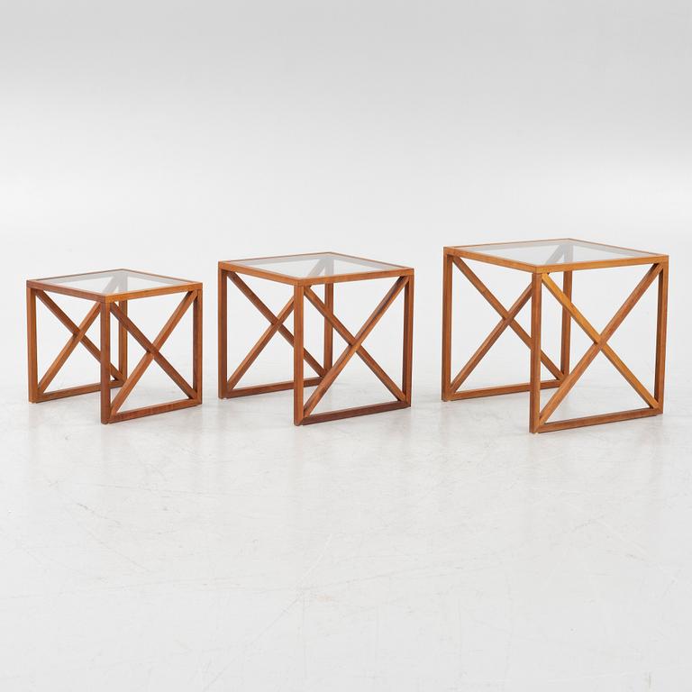 Annika Reuterswärd, a three-piece cherry-tree nesting table, 'Annika', Fogia.