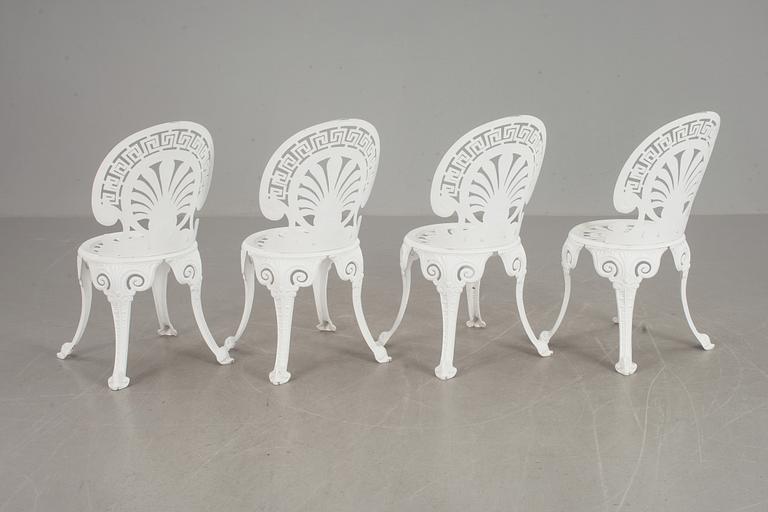 TRÄDGÅRDSMÖBEL, 5 delar, aluminium, modern tillverkning.