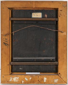 OKÄND KONSTNÄR. Efter Willem van Mieris. Olja på pannå.