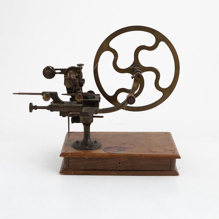 Watchmaker's lathe, circa 1900.