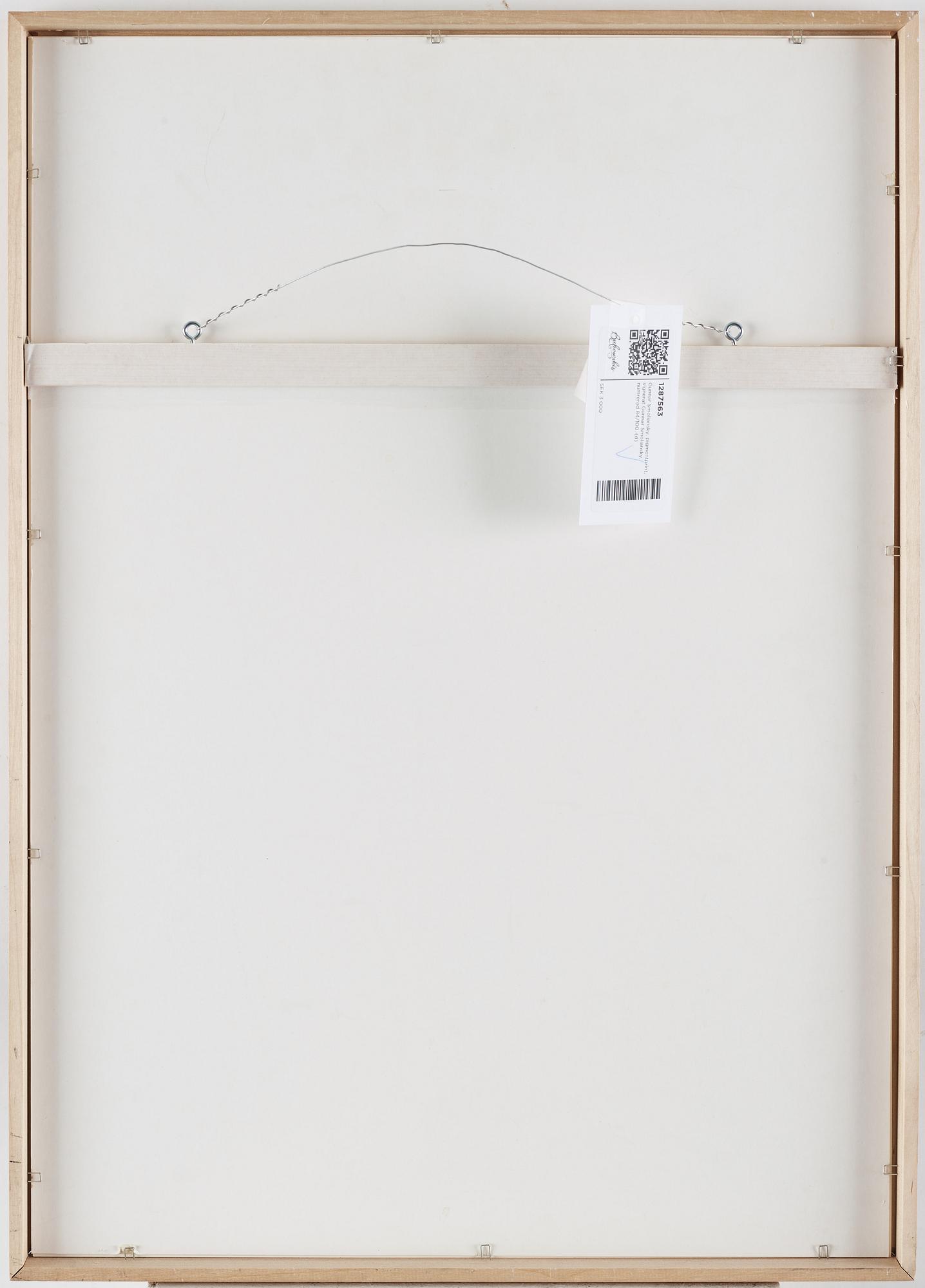 Gunnar Smoliansky, pigmentprint, signerat Gunnar Smoliansky, numrerad 84/100.