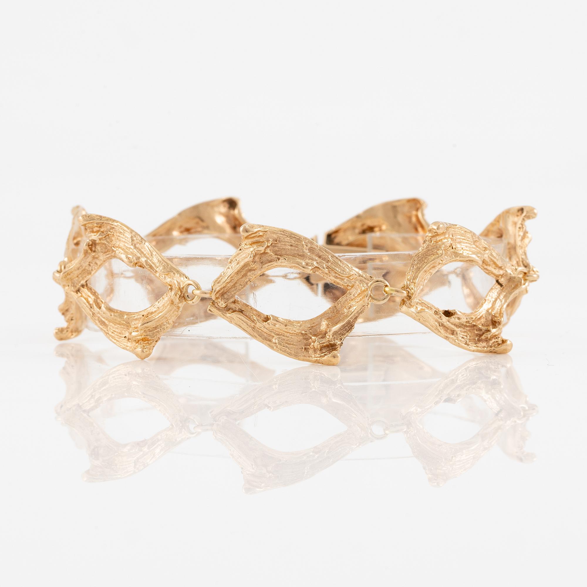 Bracelet 14K gold, Finland 1973.