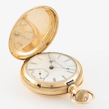 Elgin National Watch Company, fickur, "B.W. Raymond
", savonett, 14K guld, 55 mm.