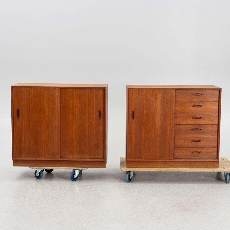 A pair of sideboards, mid 20th century.