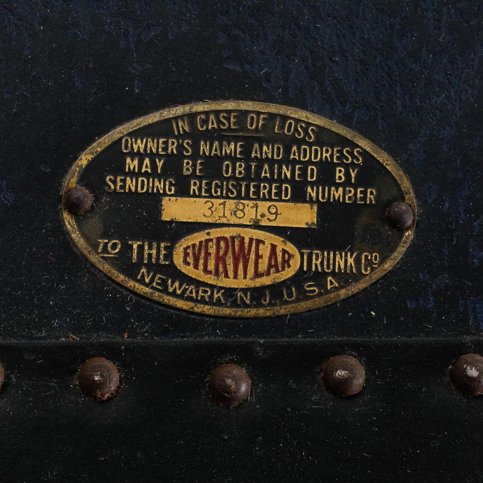 KOFFERT, The Everwear Trunk Co., Newark, 18/1900-tal.