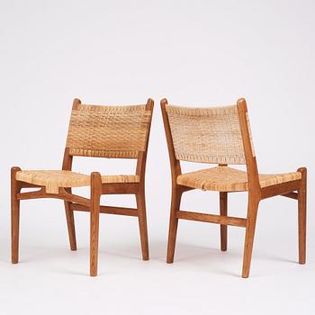 Hans J. Wegner, a set of six 'CH31' chairs, Carl Hansen & Son, Denmark 1950s.
