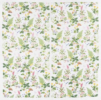 Gocken Jobs, three pairs of curtains, 'Trollslända', Nordiska Kompaniets textilkammare.