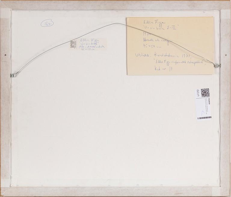 EDDIE FIGGE, mixed media, signed and dated 1970.