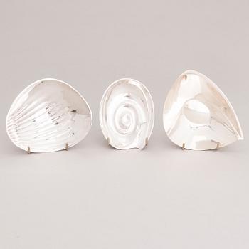 TAPIO WIRKKALA, Three silver bowls, Kultakeskus, Hämeenlinna and Hopeatehdas, Helsinki 1953-68.